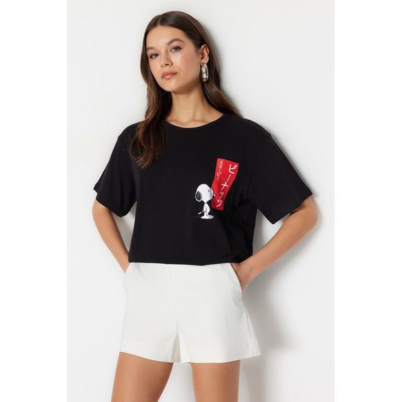 NWT Trendyol Boyfriend Crew neck Knit T-Shirt - Picture 3 of 13